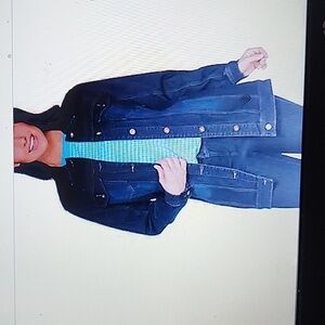 STUDIO by DENIM & CO. CLASSIC DENIM LONG JEAN JACKET